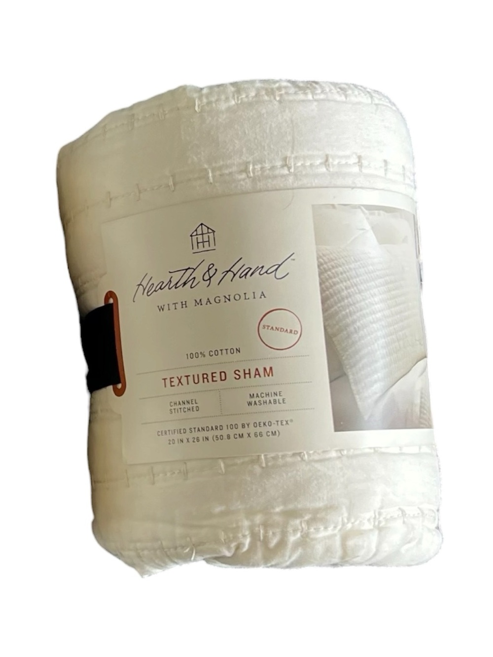 NWT Hearth & Hand with Magnolia Textured Sham- Standard Size